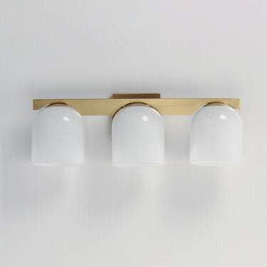 Maxim Lighting Scoop 3-Light Bath Vanity Natural Aged Brass