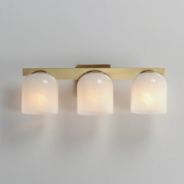Maxim Lighting Scoop 3-Light Bath Vanity Natural Aged Brass