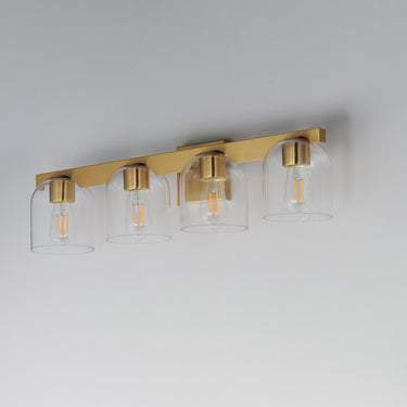 Maxim Lighting Scoop 4-Light Bath Vanity Natural Aged Brass