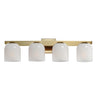 Maxim Lighting Scoop 4-Light Bath Vanity Natural Aged Brass