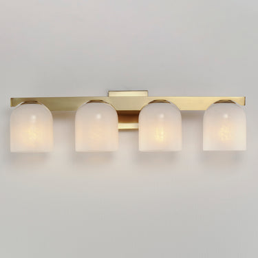 Maxim Lighting Scoop 4-Light Bath Vanity Natural Aged Brass