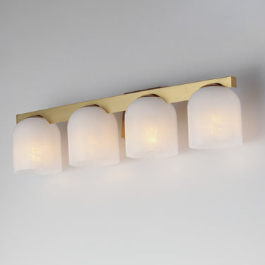 Maxim Lighting Scoop 4-Light Bath Vanity Natural Aged Brass