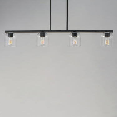 Maxim Lighting Scoop 4-Light Linear Pendant Black
