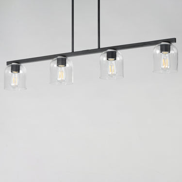 Maxim Lighting Scoop 4-Light Linear Pendant Black
