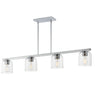 Maxim Lighting Scoop 4-Light Linear Pendant Polished Chrome