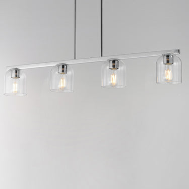 Maxim Lighting Scoop 4-Light Linear Pendant Polished Chrome
