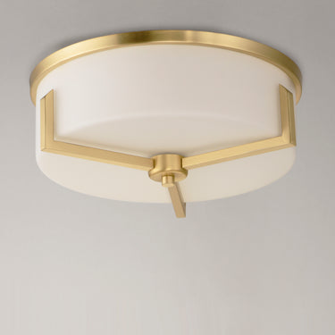 Maxim Lighting Dart 3-Light Flush Mount Satin Brass