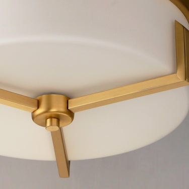 Maxim Lighting Dart 3-Light Flush Mount Satin Brass