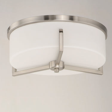 Maxim Lighting Dart 3-Light Flush Mount Satin Nickel