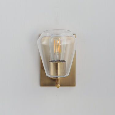 Maxim Lighting Geode Sconce Natural Aged Brass