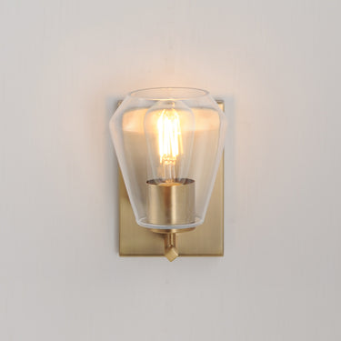 Maxim Lighting Geode Sconce Natural Aged Brass