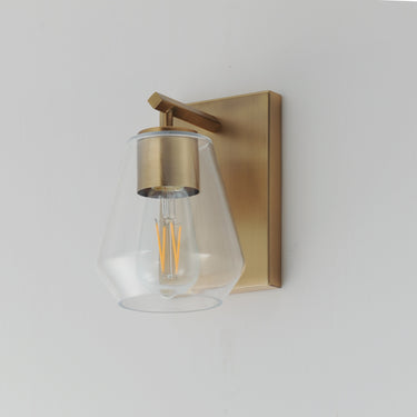 Maxim Lighting Geode Sconce Natural Aged Brass