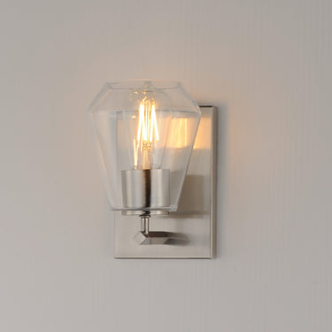 Maxim Lighting Geode Sconce Satin Nickel