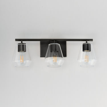 Maxim Lighting Geode 3-Light Bath Vanity Black