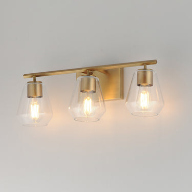 Maxim Lighting Geode 3-Light Bath Vanity Natural Aged Brass