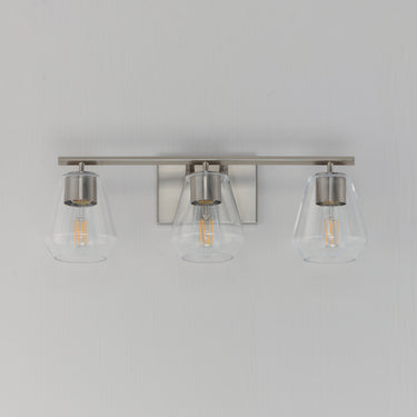 Maxim Lighting Geode 3-Light Bath Vanity Satin Nickel