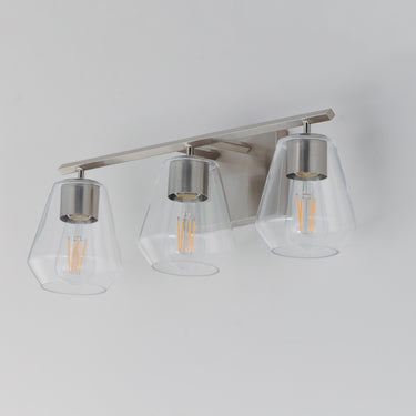Maxim Lighting Geode 3-Light Bath Vanity Satin Nickel