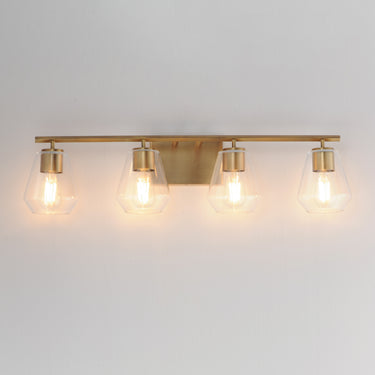 Maxim Lighting Geode 4-Light Bath Vanity Natural Aged Brass