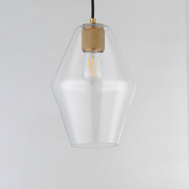 Maxim Lighting Geode Small Pendant Natural Aged Brass