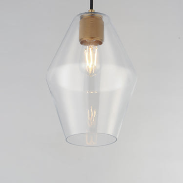 Maxim Lighting Geode Small Pendant Natural Aged Brass