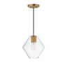 Maxim Lighting Geode Medium Pendant Natural Aged Brass