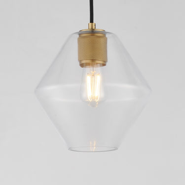 Maxim Lighting Geode Medium Pendant Natural Aged Brass