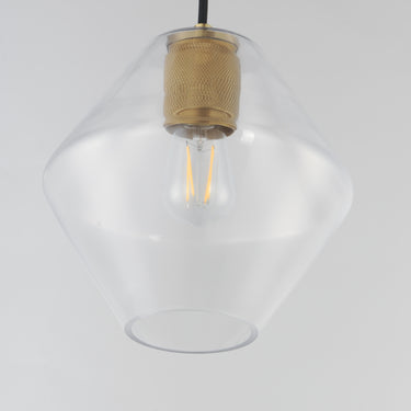 Maxim Lighting Geode Medium Pendant Natural Aged Brass