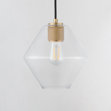 Maxim Lighting Geode Medium Pendant Natural Aged Brass