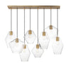 Maxim Lighting Geode 8-Light Pendant Natural Aged Brass