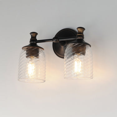 Maxim Lighting Swirl 2-Light Wall Sconce Antique Bronze