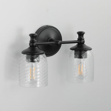 Maxim Lighting Swirl 2-Light Wall Sconce Black