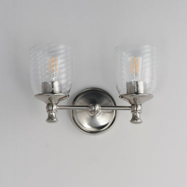 Maxim Lighting Swirl 2-Light Wall Sconce Satin Nickel