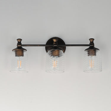 Maxim Lighting Swirl 3-Light Bath Vanity Antique Bronze