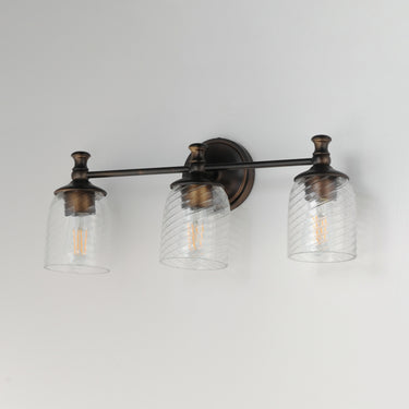 Maxim Lighting Swirl 3-Light Bath Vanity Antique Bronze