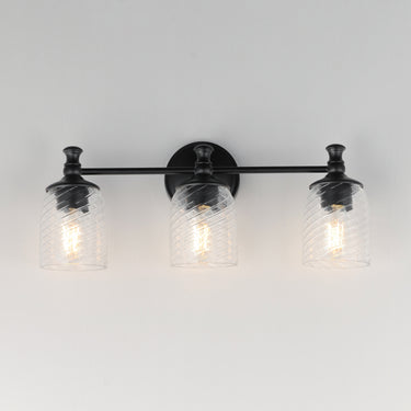 Maxim Lighting Swirl 3-Light Bath Vanity Black