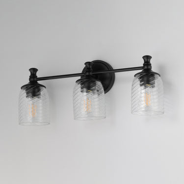 Maxim Lighting Swirl 3-Light Bath Vanity Black