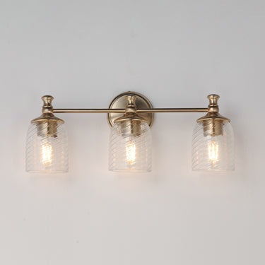 Maxim Lighting Swirl 3-Light Bath Vanity Satin Champagne