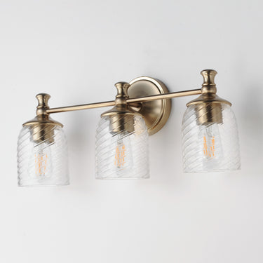 Maxim Lighting Swirl 3-Light Bath Vanity Satin Champagne