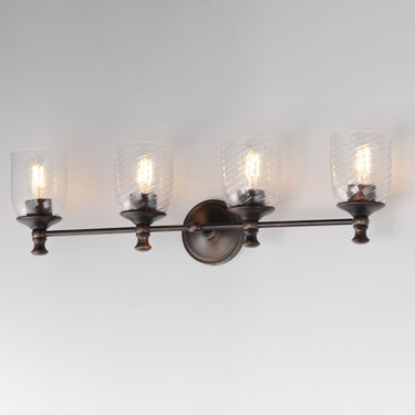 Maxim Lighting Swirl 4-Light Bath Vanity Antique Bronze