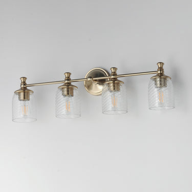 Maxim Lighting Swirl 4-Light Bath Vanity Satin Champagne