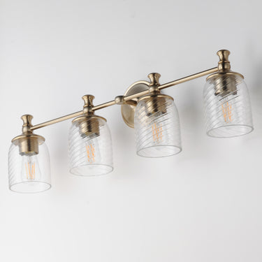 Maxim Lighting Swirl 4-Light Bath Vanity Satin Champagne