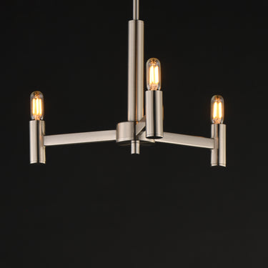 Maxim Lighting Emana 3-Light Chandelier Satin Nickel