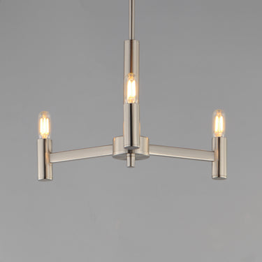 Maxim Lighting Emana 3-Light Chandelier Satin Nickel