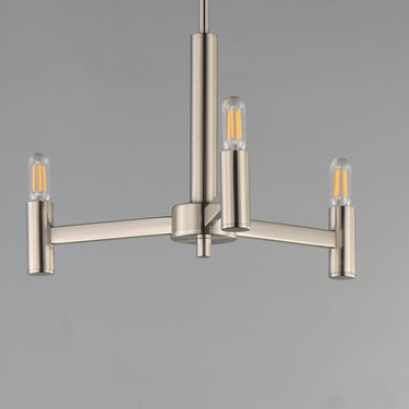 Maxim Lighting Emana 3-Light Chandelier Satin Nickel