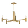 Maxim Lighting Emana 5-Light Chandelier Natural Aged Brass