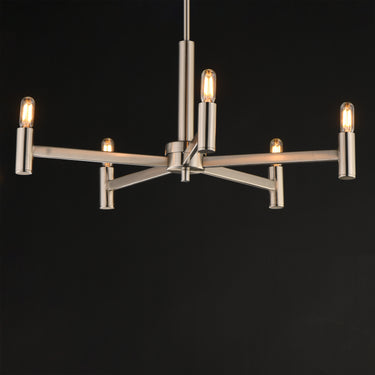 Maxim Lighting Emana 5-Light Chandelier Satin Nickel