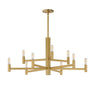 Maxim Lighting Emana 9-Light Chandelier Natural Aged Brass