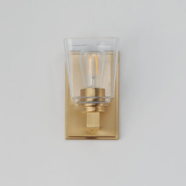 Maxim Lighting Cubos Wall Sconce Natural Aged Brass