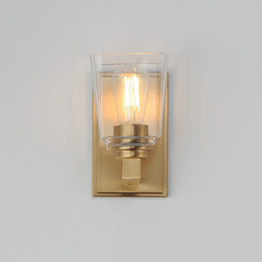 Maxim Lighting Cubos Wall Sconce Natural Aged Brass