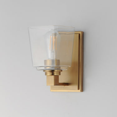 Maxim Lighting Cubos Wall Sconce Natural Aged Brass